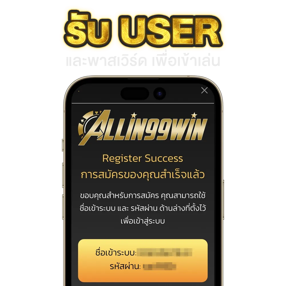 รับ User by allin 99win